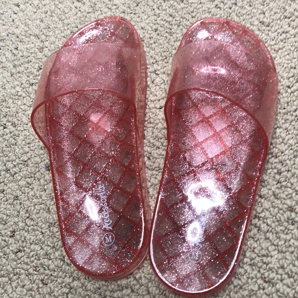 Glitter Jelly Slides from ASOS